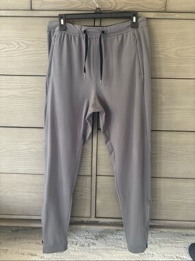 Men's Glyder Grey Performance Jogger Sweat Pants - Elastic Waist with Drawstring